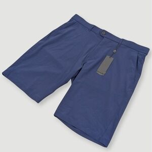 Greyson Montauk Performance Golf Shorts Mens 35 10" Inch Inseam Navy Blue